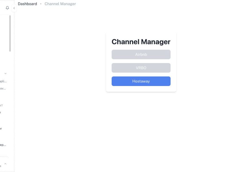 CleanOver Channels screen