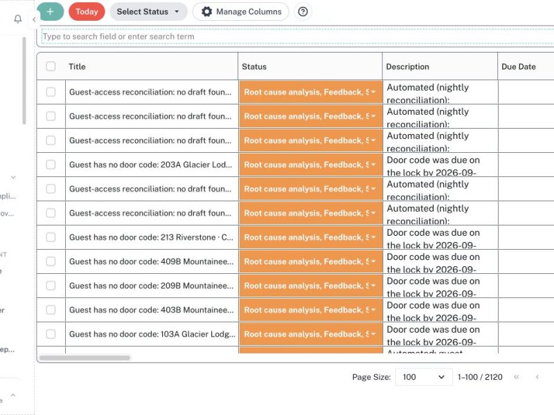 CleanOver Solution Cases screen